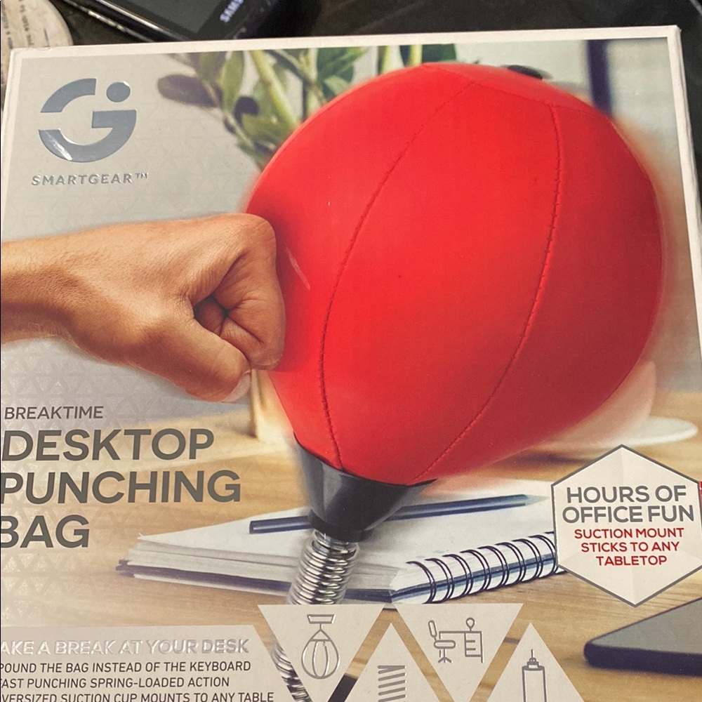 Red Desktop Punching Bag (M144)
